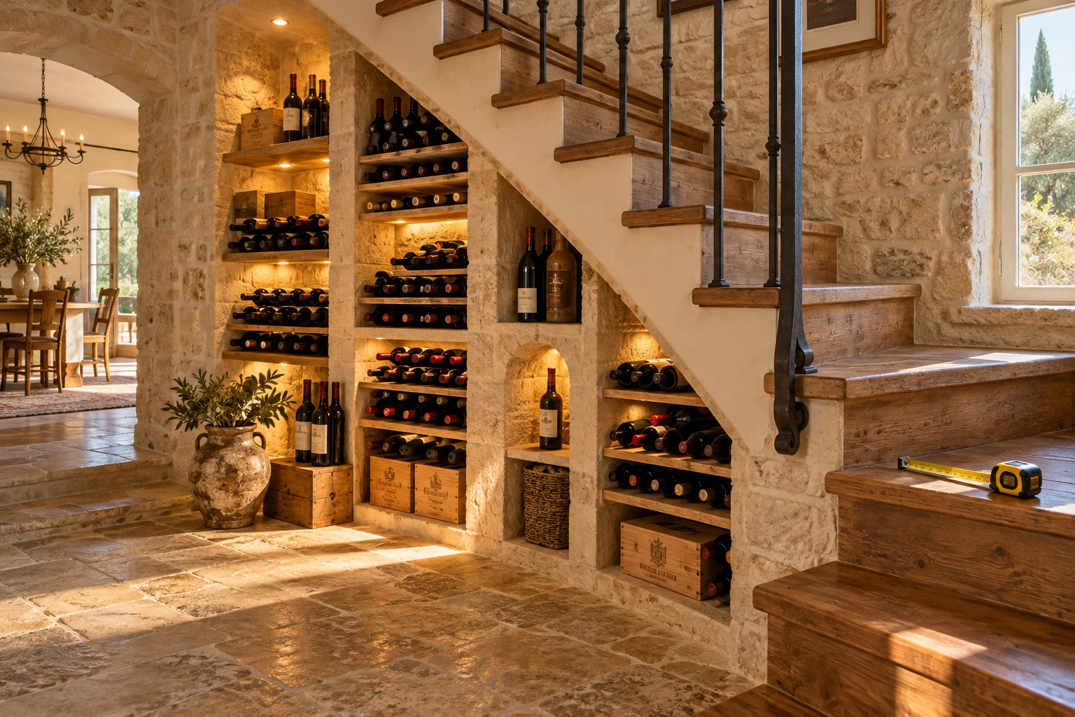 Cave à vin sous escalier : quel prix prévoir pour votre projet ?