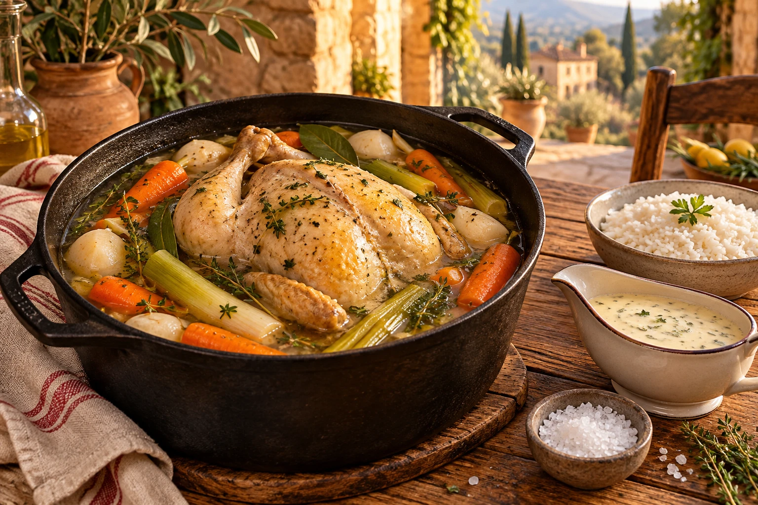 La poule au pot de ma grand-mère, pas à pas